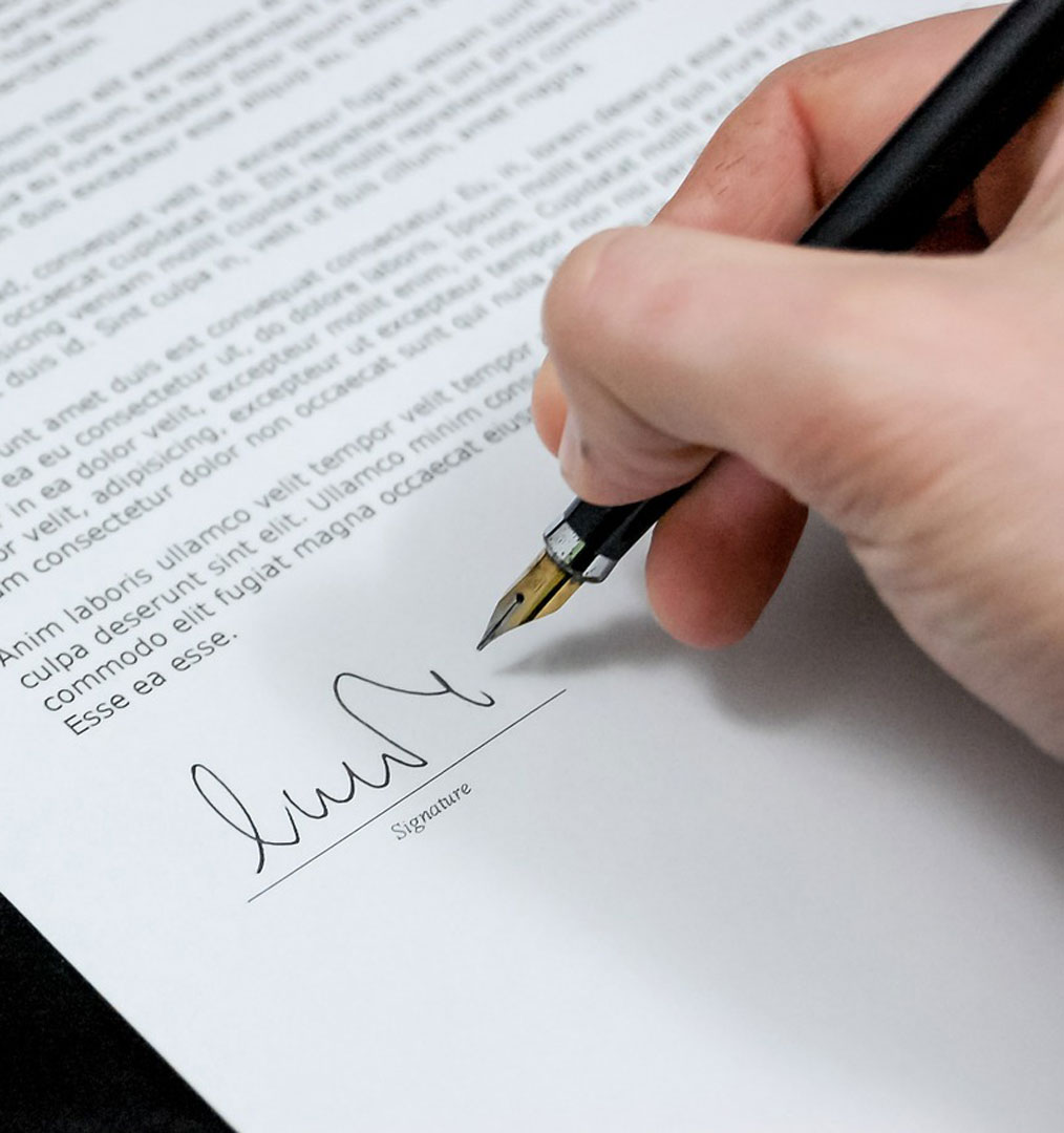 Signing a Contract